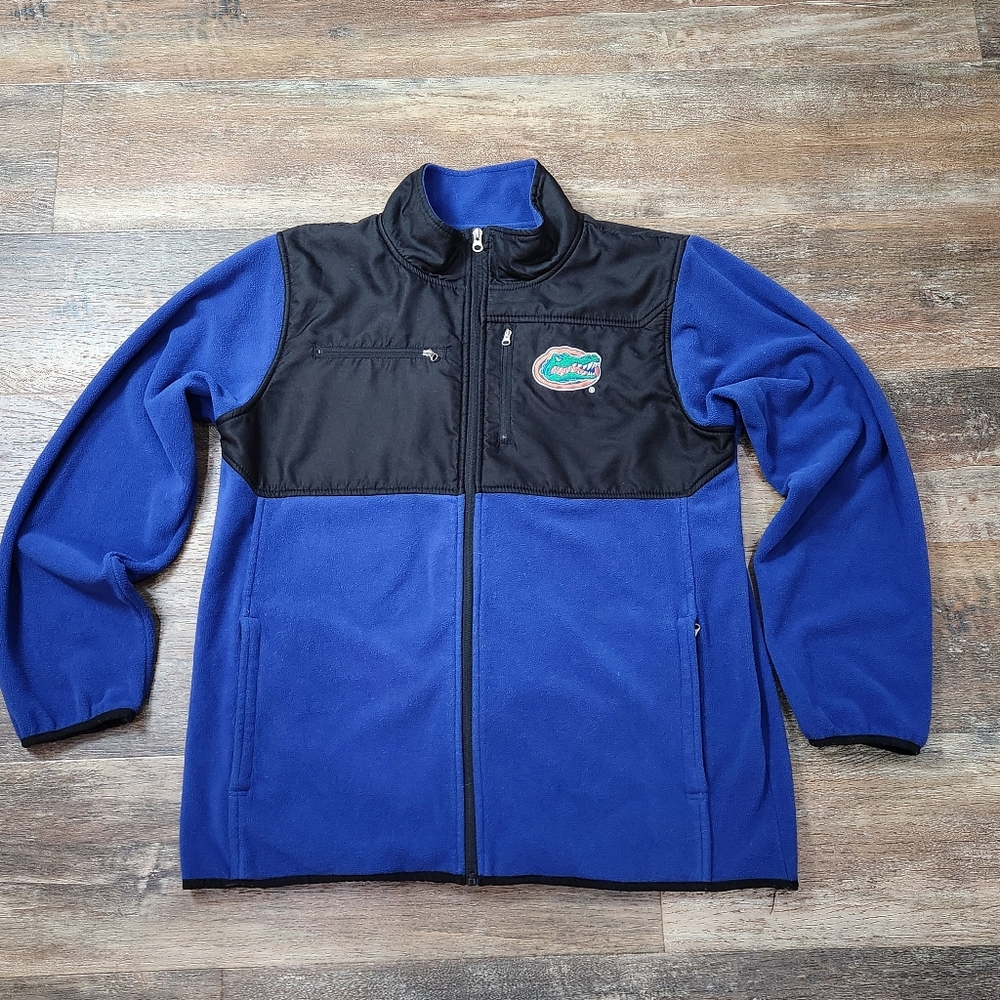 FLORIDA GATORS FULL ZIP FLEECE JACKET SIZE LARGE